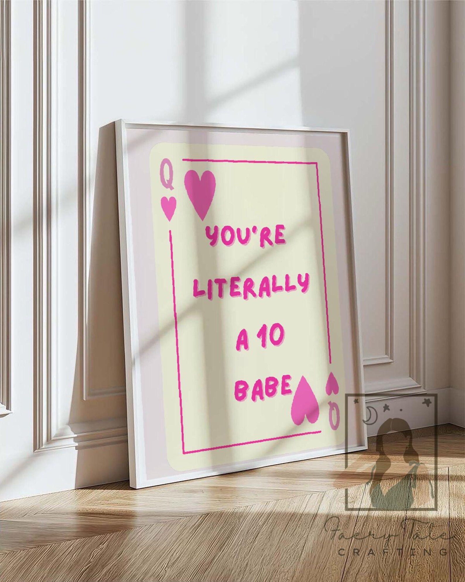 Blush Pink Giry Print Wall Art Set: Girly Dorm Decor (digital Download ...