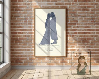 Aragorn & Arwen PNG/Digital Print