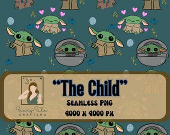 The Child Seamless  Pattern 300 DPI PNG Download for Digital Papers Vinyl Fabric Surface Design