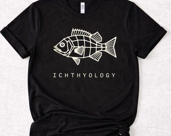 Ichthyology Fish Illustration Tee | Marine Biology Diagram Shirt