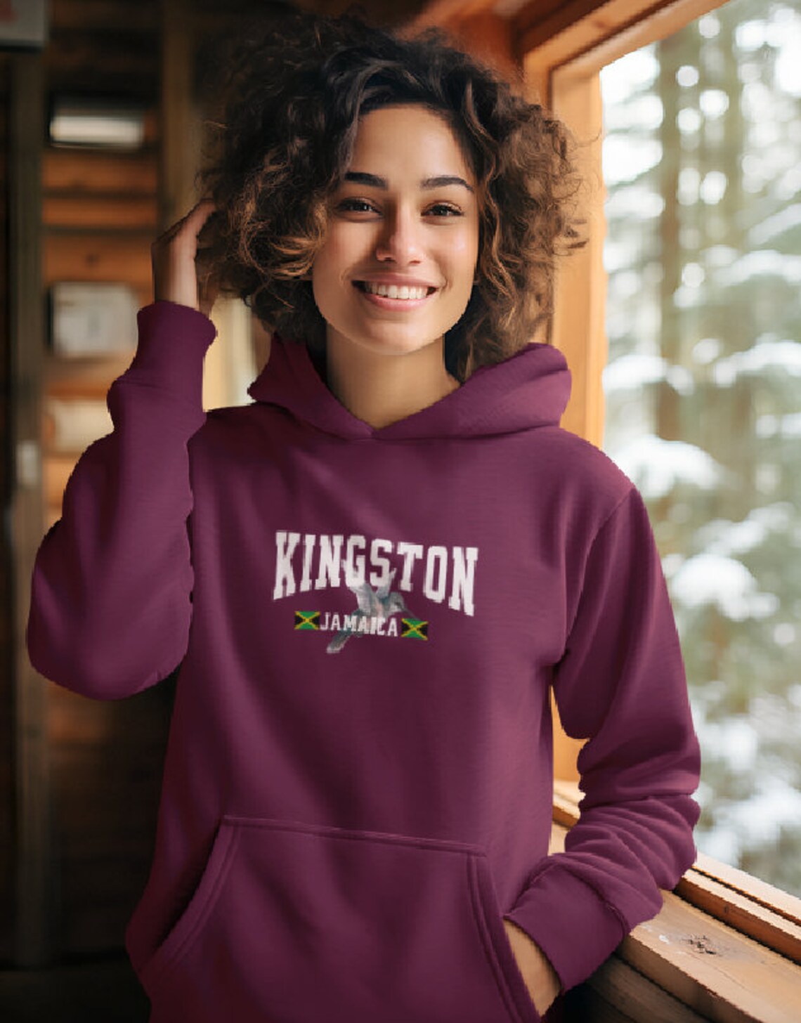 Jamaican Pattern Print Women's Sweatshirt
