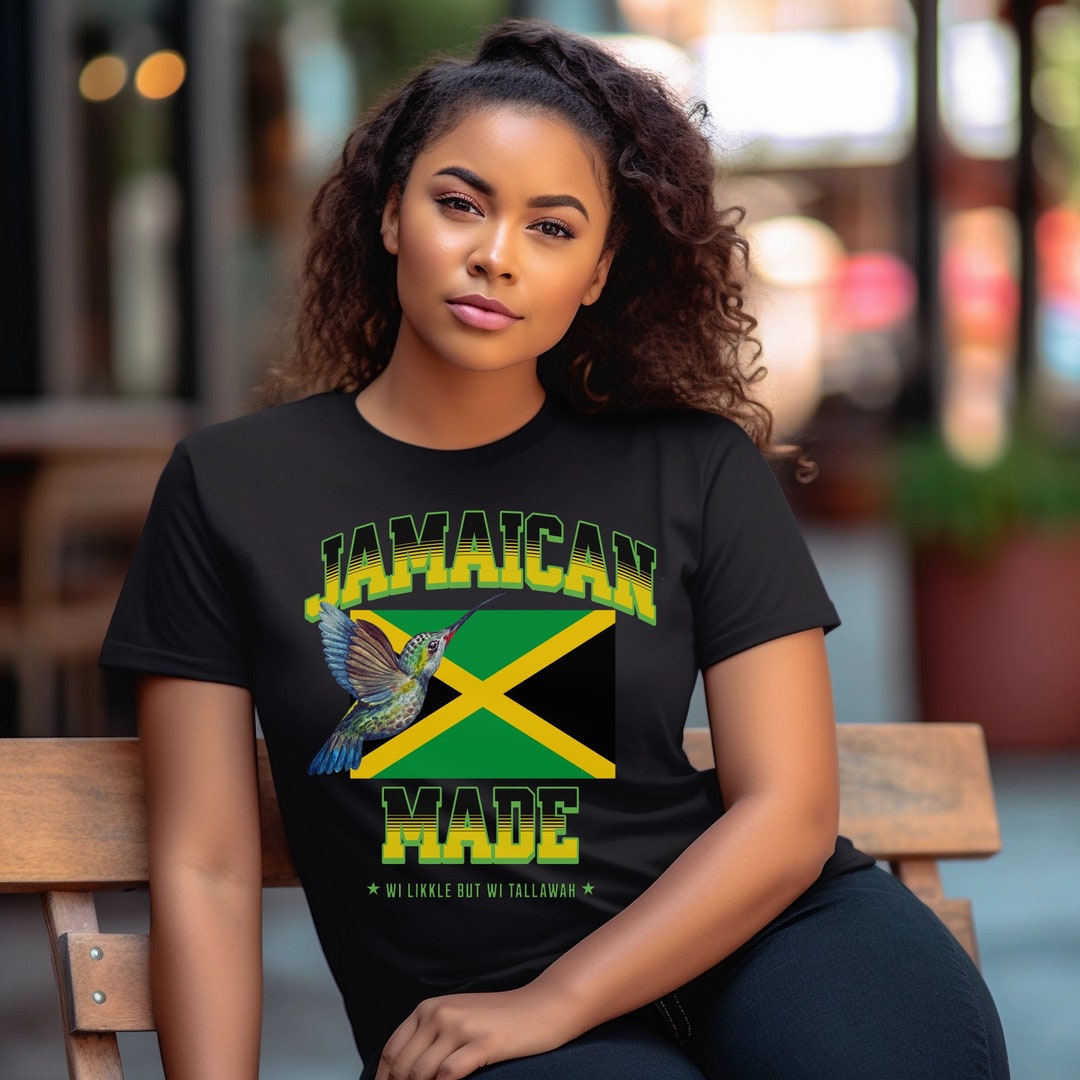Jamaica Shirt Jamaican Flag Shirt Jamaican Made Shirt Jamaican Pride Shirt Jamaican Flag Hummingbird Design Jamaica T shirt Etsy UK