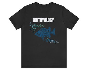 Camiseta de ictiología: regalo de biología marina, camiseta con ilustración de peces