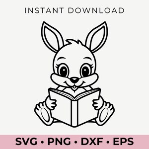 Adorable lecture kangourou SVG | Clipart kangourou mignon pour les travaux manuels Cricut, Silhouette et sublimation