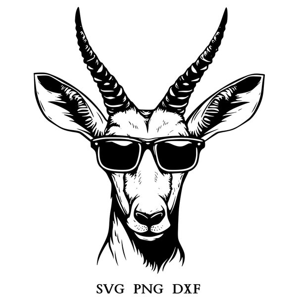 Antelope With Sunglasses , Antelope Svg ,Summer T-Shirt Designs