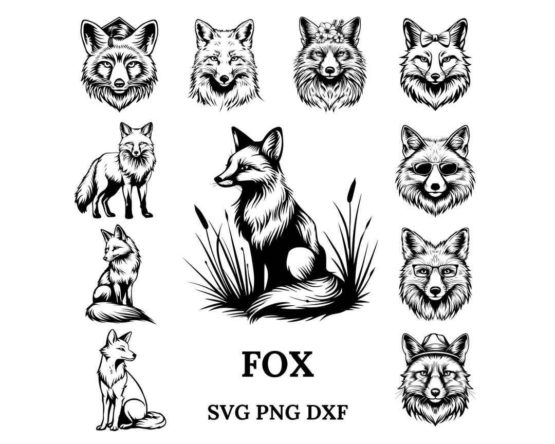 Fox Photo Svg Fox Svg Bundle , Fox Svg , Fox Png, Fox Clipart, Fox Head, Fox Cut ...