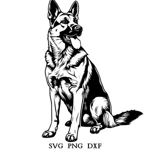 German Shepherd Svg, German Shepherd Clipart, German Shepherd Png, German Shepherd Head, German Shepherd Cut Files For Cricut , Silhouette