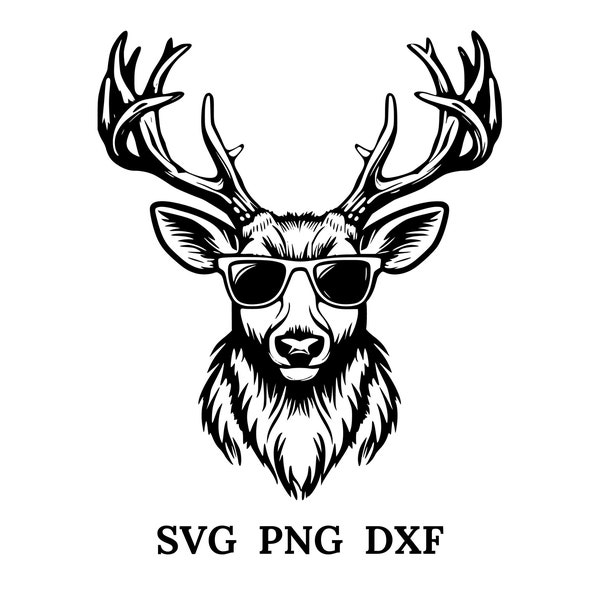 Deer With Sunglasses , Deer Svg ,Summer T-Shirt Designs