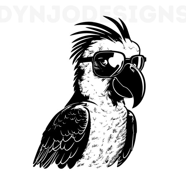 Parrot With Sunglasses , Parrot Svg ,Summer T-Shirt Designs