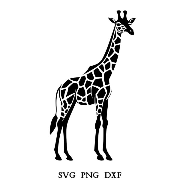 Giraffe Svg, Giraffe Clipart, Giraffe Png, Giraffe Head, Giraffe Cut Files For Cricut , Giraffe Silhouette, Animals Silhouette