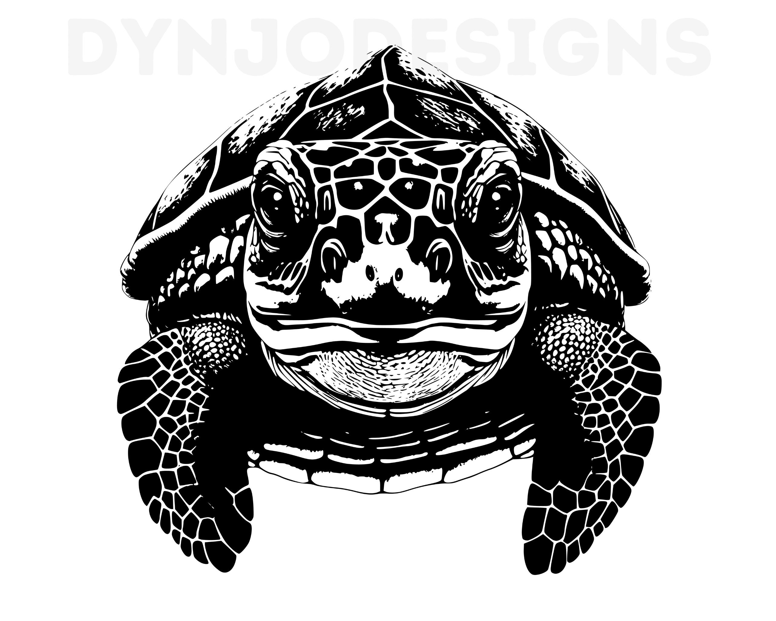 Turtle Head Turtle Svg Cut Files for Cricut Laser - Etsy