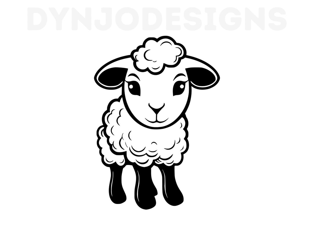 Lamb Svg, Lamb Clipart, Lamb Png, Lamb Head, Lamb Cut Files for Cricut
