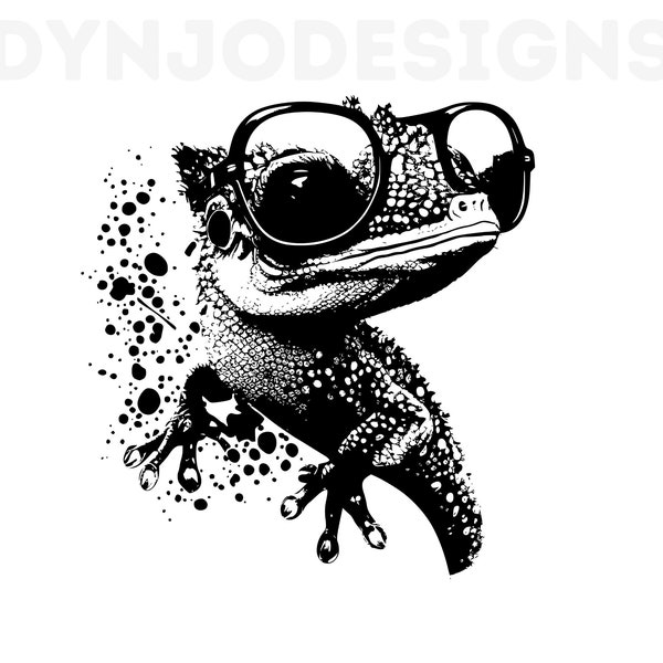 Gecko With Sunglasses , Gecko Svg , Summer T-Shirt Designs