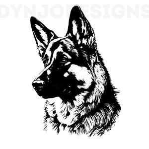 German Shepherd Svg, German Shepherd Clipart, German Shepherd Png, German Shepherd Head, German Shepherd Cut Files For Cricut , Silhouette