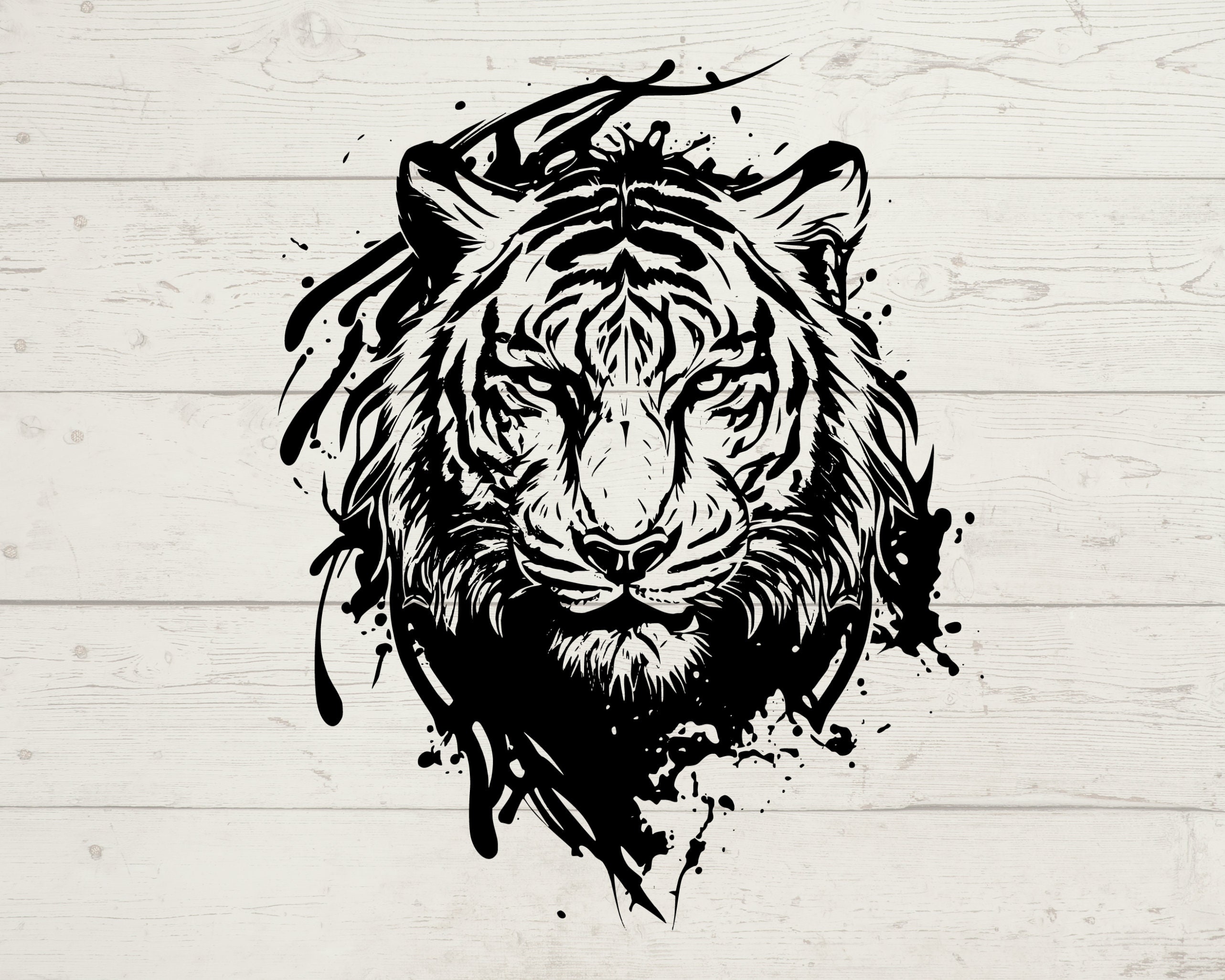Tiger Svg Tiger Clipart Tiger Png Tiger Head Tiger Cut - Etsy