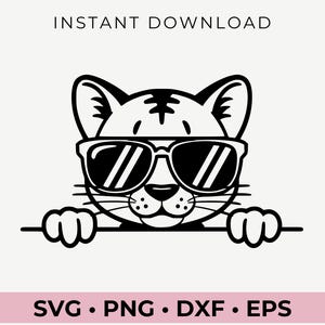 Cougar avec des lunettes de soleil, Svg Cougar, Clipart Cougar, Png Cougar, Tête De Couguar, Cougar Svg, Animaux Avec Des Lunettes De Soleil