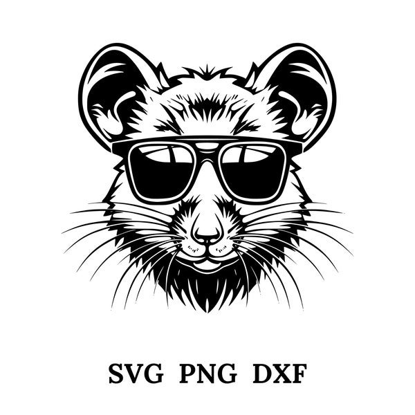 Rat With Sunglasses , Rat Svg ,Summer T-Shirt Designs