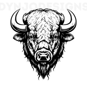 Buffalo Head , Buffalo Svg , Cut Files For Cricut , Laser Engraving Files