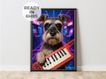 Custom Keytar Pet Portrait - 80s Art & Musician Gift product logo
