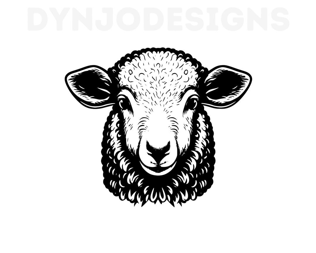 Lamb Head , Lamb Svg , Cut Files for Cricut , Laser Engraving Files - Etsy