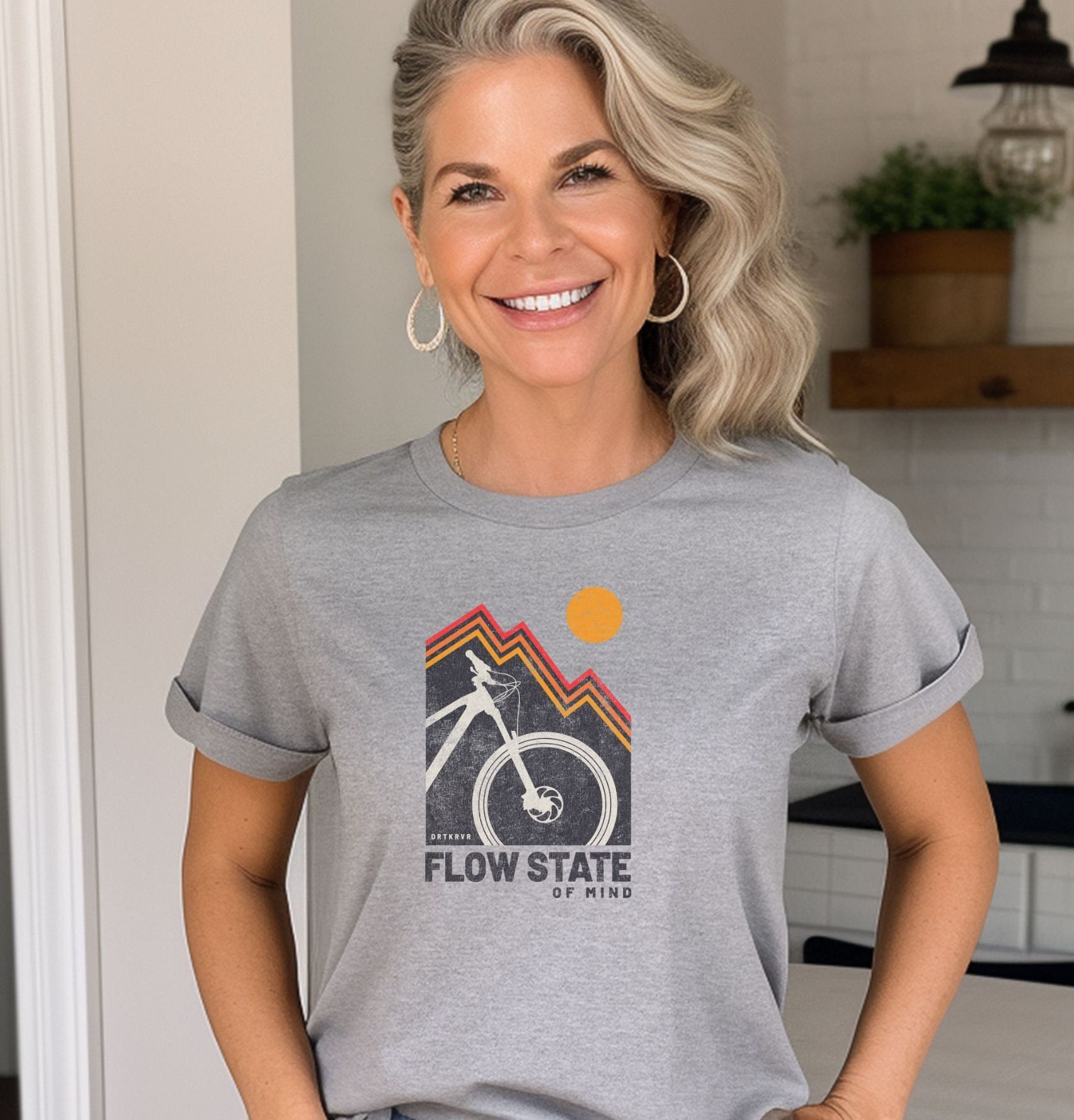 Womens Mountain Bike Shirt Flow State of Mind Rad Gift for Etsy