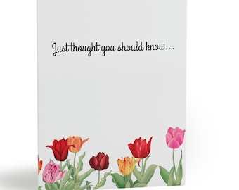 Just Thought You Should Know cards (8, 16, and 24 Pcs)-