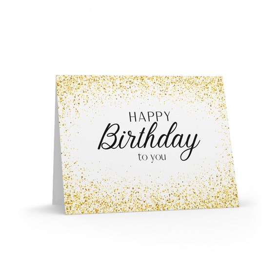 CEO Cards Birthday Greeting Cards - Pastel Confetti Design, 25 Cards & 26 Envelopes, 5x7 Inches