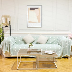 Boho Couch Covers, Large Size Cotton Sofa Cover, Sofa Covers Bohemian, Anti-slip Sofa Towel, Table/Bed/Chair Cover Blanket, Gift