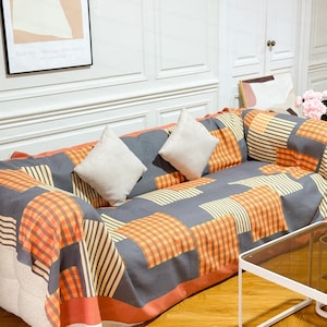 Boho Couch Covers, Large Size Cotton Sofa Cover, Sofa Covers Bohemian, Anti-slip Sofa Towel, Table/Bed/Chair Cover Blanket, Gift