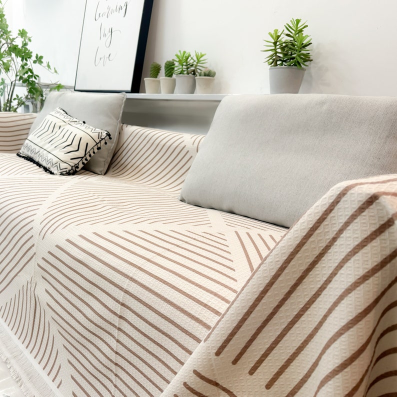 Boho Couch Covers, Large Size Cotton Sofa Cover, Sofa Covers Bohemian