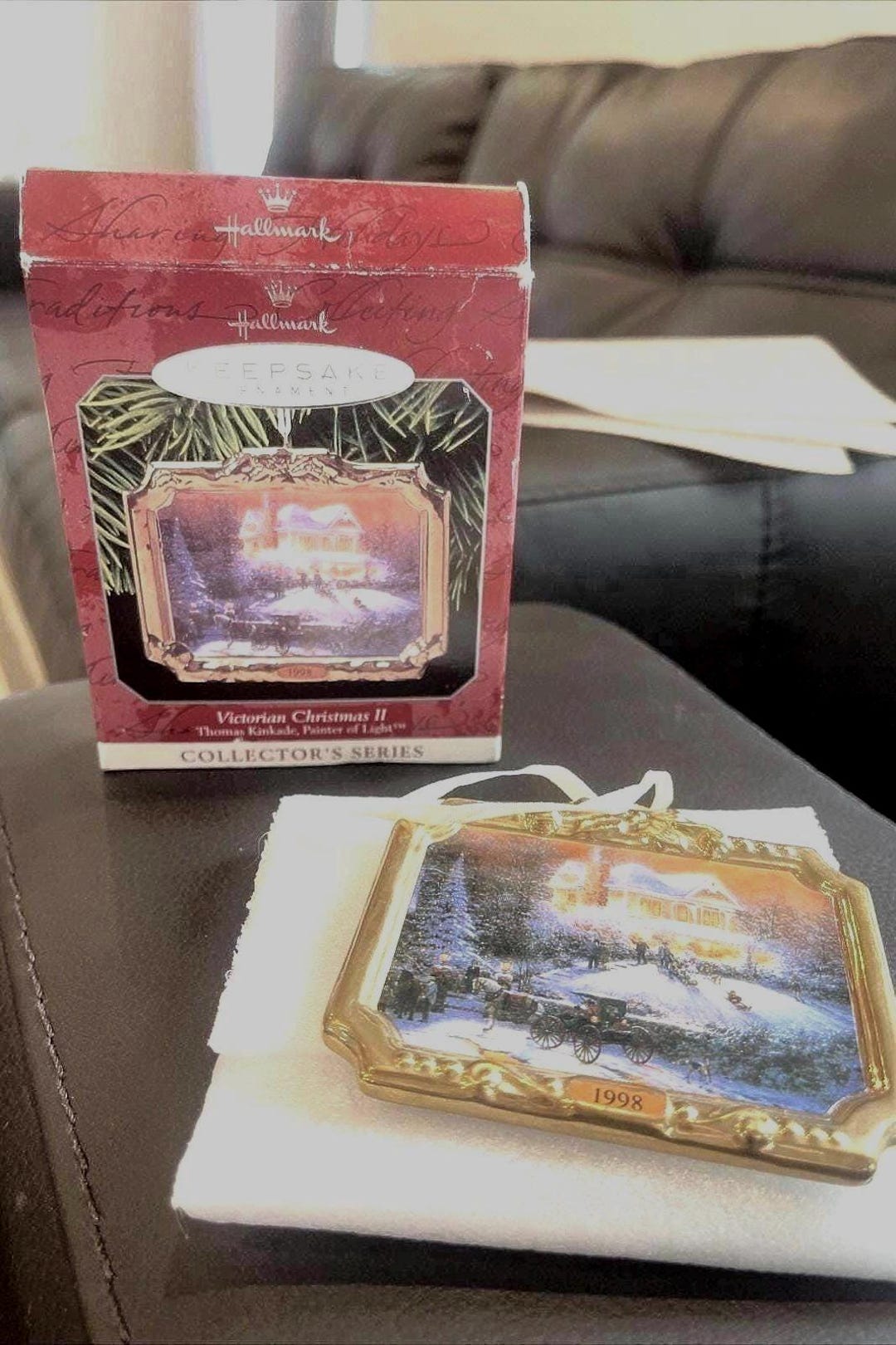 Hallmark Thomas 1998 Victorian Christmas II Thomas Kinkade Hallmark Keepsake Ornament ...