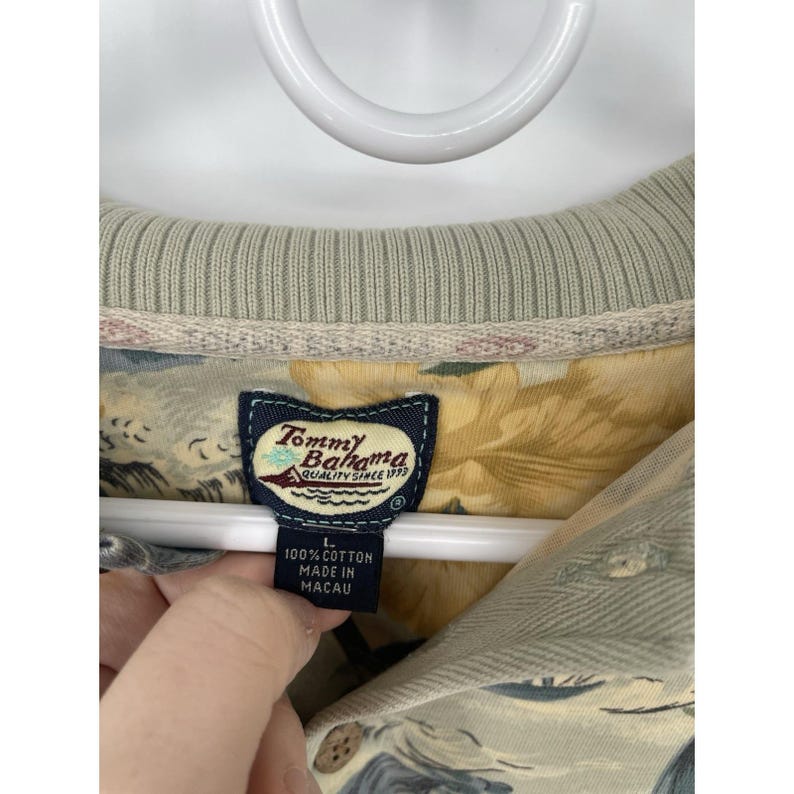 Tommy Bahama Polo Shirt Mens Large.Floral Print Short Sleeve image 5