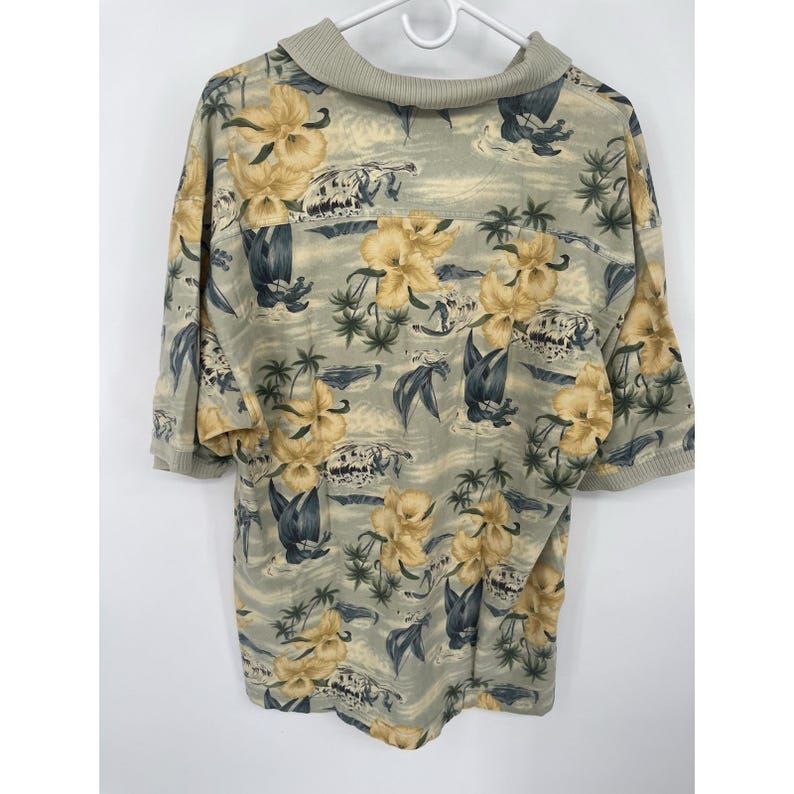 Tommy Bahama Polo Shirt Mens Large.Floral Print Short Sleeve image 7
