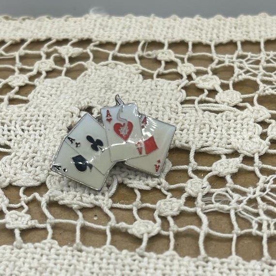 Playing Card Enamel Pin