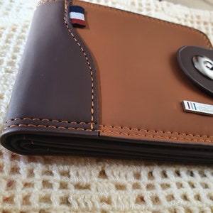 lederen portemonnee voor mannen, verjaardagscadeau, Valentijnsdag cadeau, kaart portemonnee