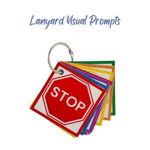 Visual Prompts on a Ring printed, Cut, Laminated, Customizable Visual ...