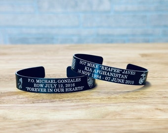 POW MIA Memorial Bracelet / Vietnam War / Korean War / WWII