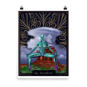 Der Hierophant Tarot druckt