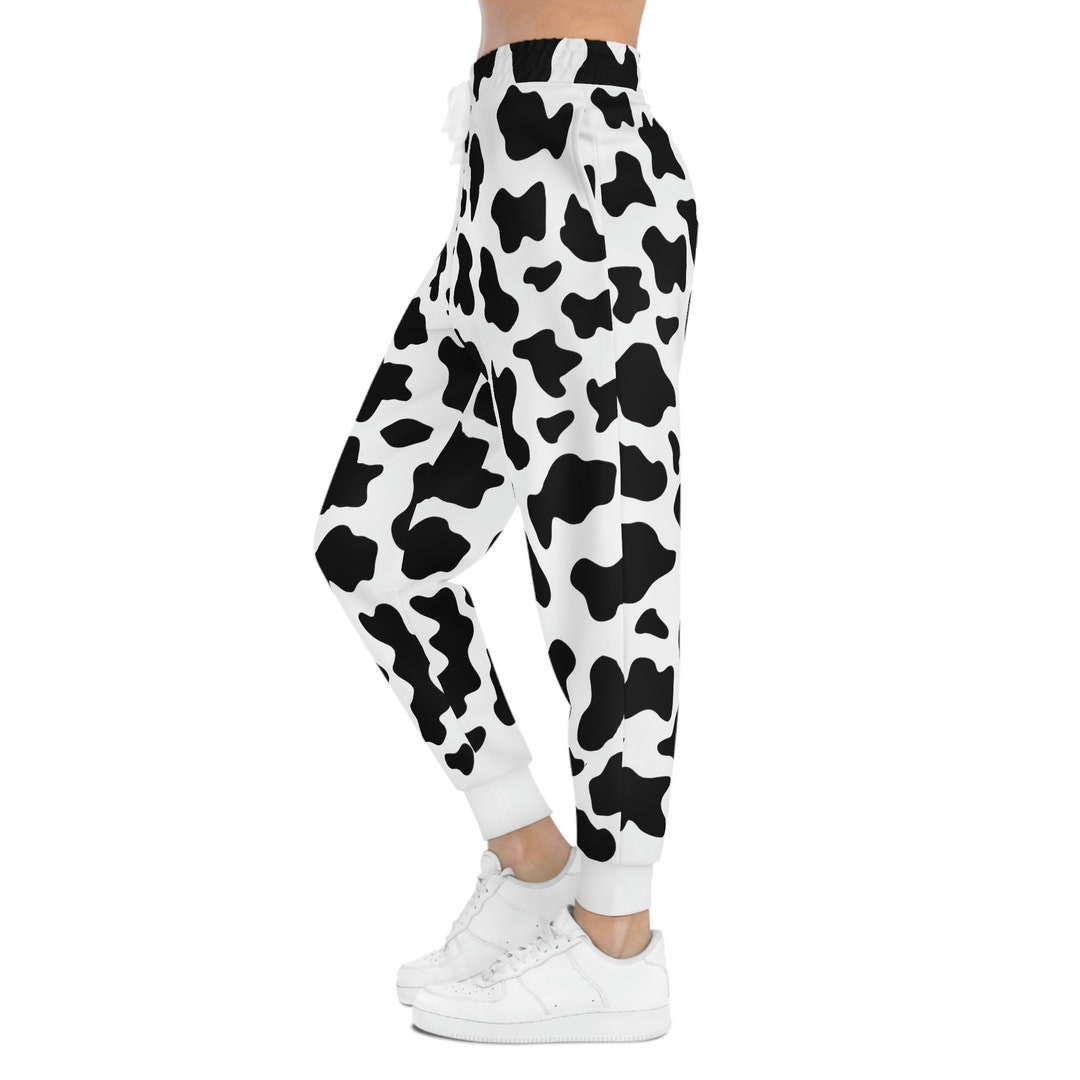 Cute Cow Floral Print Men's Joggers main image 0