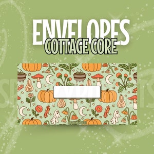 Cottage Core Cash Envelope A6 Laminated Custom Categories