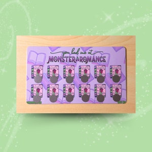 Monster Romance Book Gratta e salva la sfida del risparmio in contanti A5 laminato 75 risparmi totali