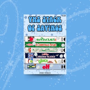 Natale 2.0 VHS Stack of Savings Scratch Off Challenge A5 5x7