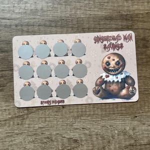 Gingerdead Man Scratch & Save Laminated Challenge A6 A5 75 Dollar Total Savings