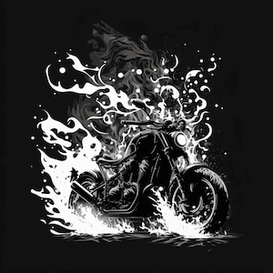 Motorcycle Vector Art