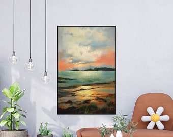 Seascape, Sea View, Sunset, Forest 100% Handmade, Textured Painting, Abstract Oil Painting, Acrylic Painting, Wall Decor Living Room, Office