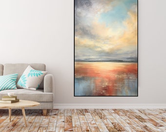 Seascape, Sea View, Sunset, Ocean View 100% Handmade, Textured Painting, Abstract Oil Painting, Acrylic Painting, Wall Decor Living Room