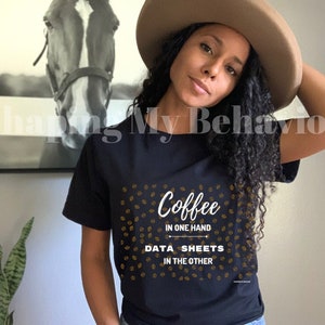 T-shirt unisex a maniche corte Coffee/Data