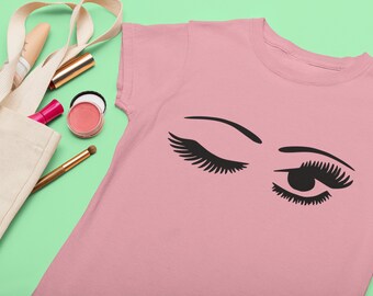 Wimpern T-Shirt, Wimpern T-Shirt, Wimpern T-Shirt, Trendiges Shirt, Wimpern Künstler Shirt, Makeup Shirt