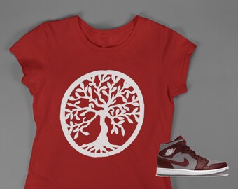 Tree of Life shirt, Tree of life T-shirt, Tree of Life gifts, Tree of Life Design shirt, Shirt to Match Air Jordan 1 Mid Cherrywood Red