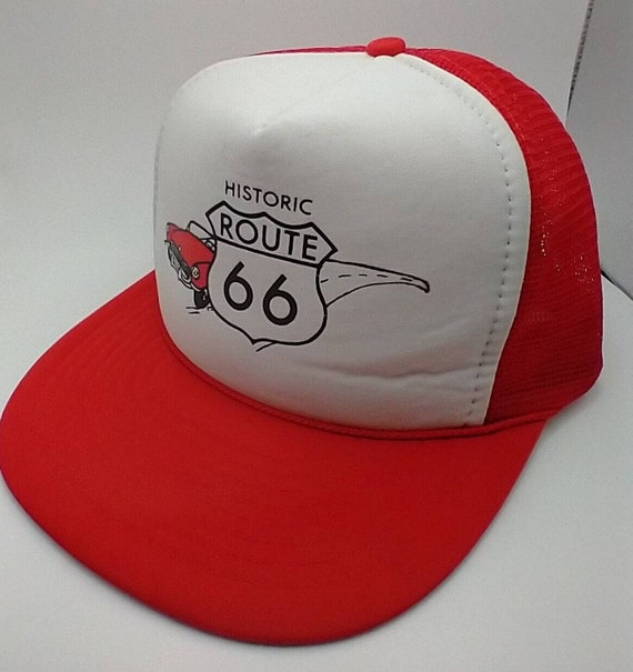 VTG Historic Route 66 Retro Trucker Hat Snapback … - image 2